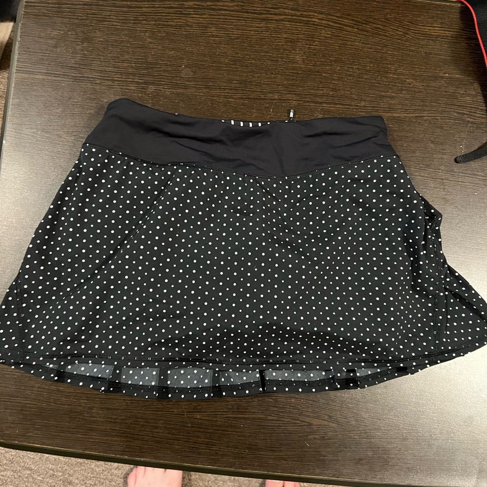 Lululemon Polka Dot Black Skirt